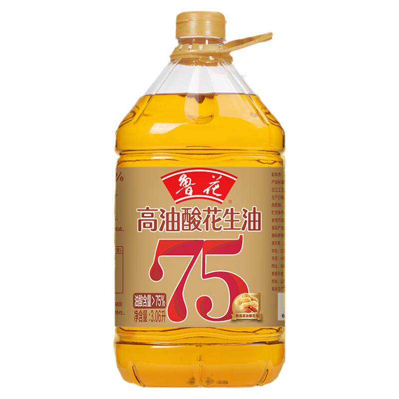 鲁花高油酸花生油3.06L