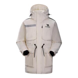 骆驼女装黑钻5Plus羽绒服2025冬季加厚面包服男女同款百搭外套