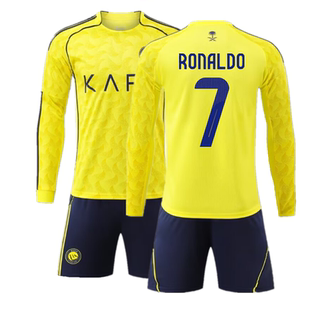 大巴黎利亚德皇马德国长袖球衣儿童足球训练队服套装男款成人定制