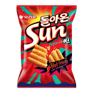 韩国进口ORION好丽友SUN太阳玉米片脆片膨化食品休闲下午茶小零食