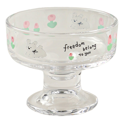 舍里ins风高脚甜品沙拉冰激凌杯