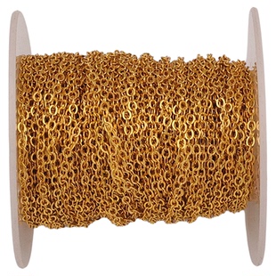 14K包金保色细链条圆扁O字链豆豆链马尾链延长链手链材料diy配件