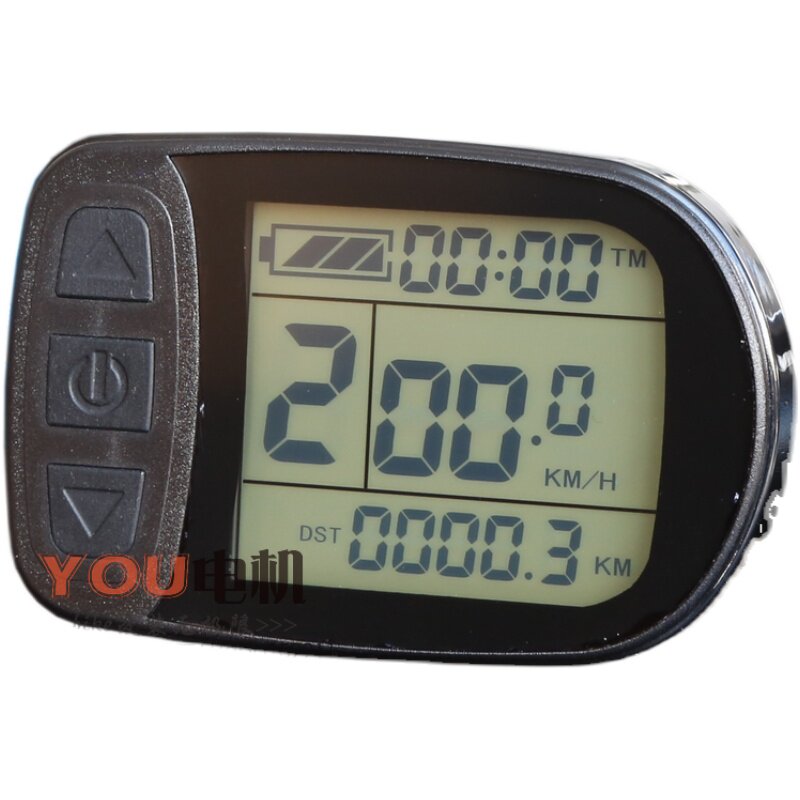 电动自行车助力器36v48v新国标助力车里程表电动车液晶表控制仪表