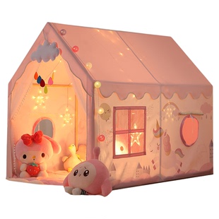 儿童帐篷床上睡觉玩耍过家家公主小房子室内玩具屋游戏分床加大