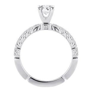 梵尼洛芙 特蕾西刻字定制小心意18K金钻石戒指求婚钻戒女礼品