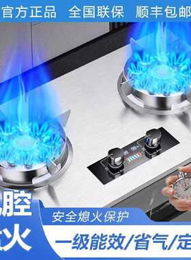 正品樱花蝶燃气灶天然气燃气灶家用双灶液化气煤气灶大火力猛火灶
