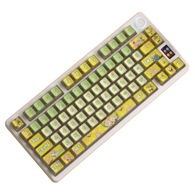 海绵宝宝四面透光个性客制化键帽