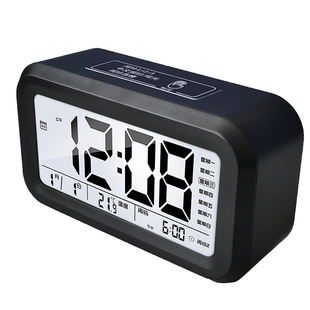 静音报时防摔闹钟学生床头夜光表懒人数字智能充电大音量电子时钟