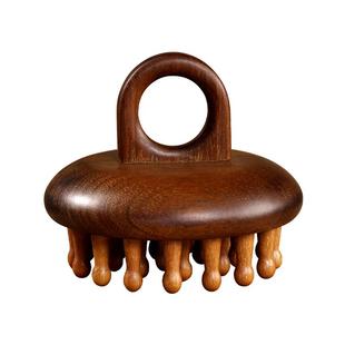 天然檀木按摩梳经络头皮养发梳子头疗防脱发小木梳刷头部疏通神器