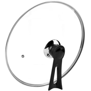 通用加厚锅盖 家用透明钢化玻璃 32cm 炒锅 28不锈钢把手 30盖子