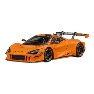 迈凯伦Mclaren 720S GT3 X 木瓜橙 CM 1:64 仿真合金汽车模型收藏