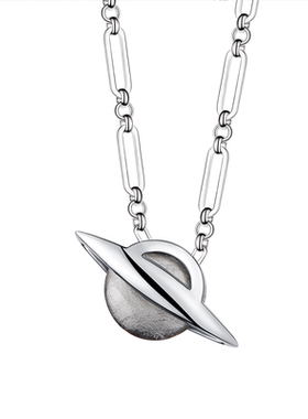 helio赫粒陨石项链女925银