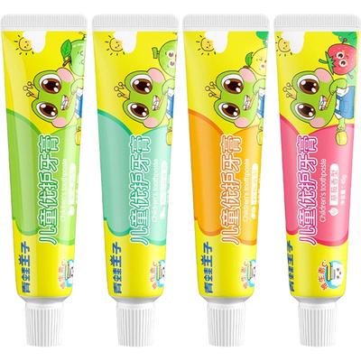 青蛙王子儿童牙膏水果味无氟乳牙换牙期防护齿宝宝牙膏清新蛀口气