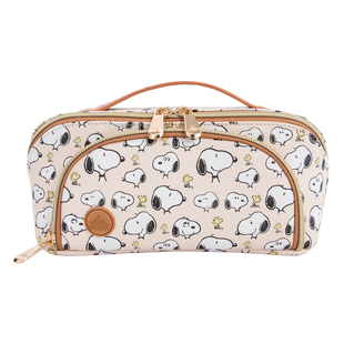 snoopy史努比便携化妆包手提包可爱少女旅行PU皮收纳洗漱包礼物