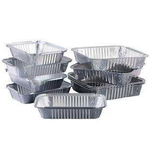 塔夫曼锡纸盘铝箔纸烤盘煎盘烧烤锡纸盒烘焙花甲锡纸餐盘烤鱼