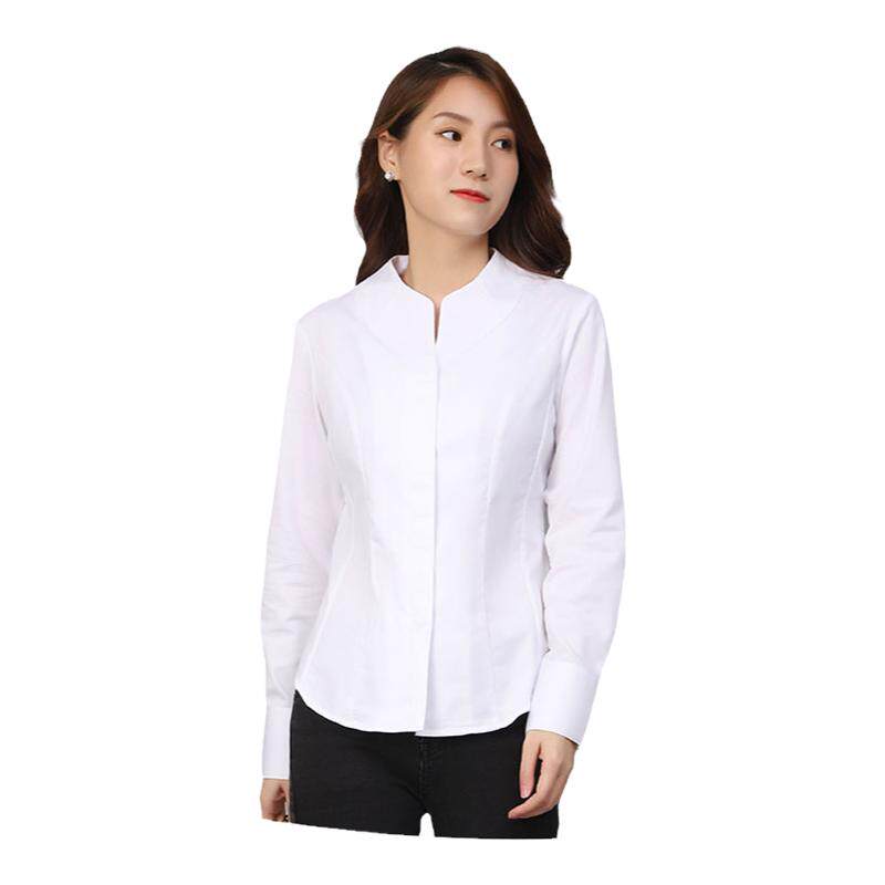 奔驰4S店新款长袖女衬衫夏装销售工作服西裤修身白色衬衣工装制服