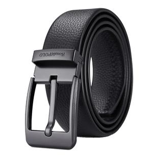 保罗西裤皮带男款真皮针扣头层纯牛皮腰带年轻人2025新款男士裤带