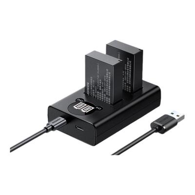 绿联lp-e12相机电池适用于佳能EOS M50 M200 M100 100D SX70hs M10 M2 M kissx7 x7 微单双口充电器套装配件