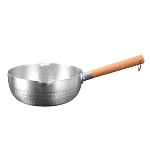 铝制砂锅带防烫手柄麻辣烫土豆粉米线锅商用老式铝锅单把手小汤锅