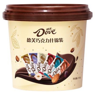 德芙巧克力什锦桶510g新年款