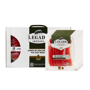 elpozo西班牙进口伊比利亚黑猪火腿切片60g*6包礼盒装