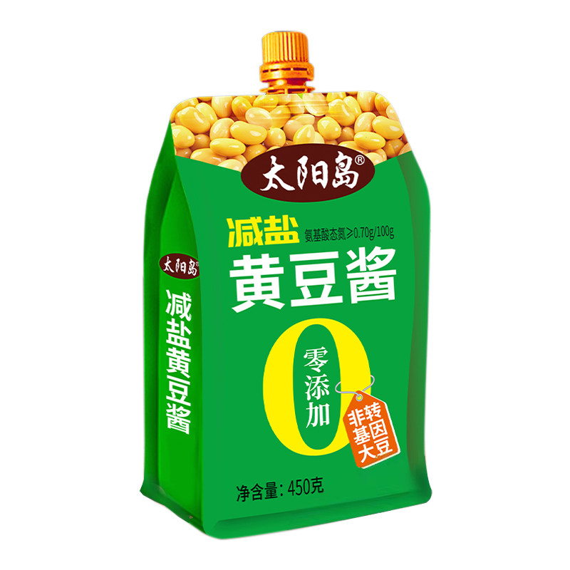 太阳岛减盐黄豆酱香辣酱拧盖装