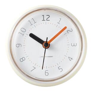 防水吸盘钟 简约创意静音挂钟 浴室厨房防潮防雾吸盘钟