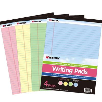 笔记本本子a4草稿本彩色内页横线