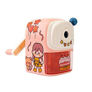 晨光洞洞笔卷笔刀小学生专用粗杆铅笔大孔削笔器自动削笔刀儿童绞笔刀素描铅笔转笔刀卷笔刀可调节手摇削笔机