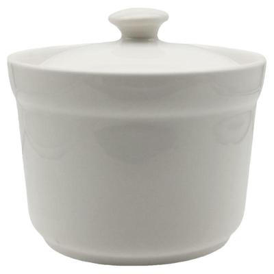 白色陶瓷炖盅调料罐支持印字