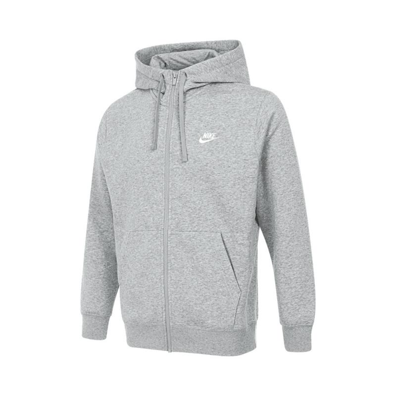 NIKE耐克男子AS M NSW CLUB HOODIE FZ BB运动外套BV2646-063