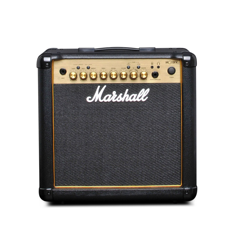 正品英国MARSHALL电吉他音箱马歇尔MG15GFX带效果器存储马勺音响