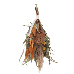 WULIHOME壁挂干花 墙面装饰小米叶绿色田园日系风格店铺客厅装饰