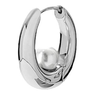 THEYKNOW＜TOUCH纯银系列＞悬浮珍珠耳环小众设计耳饰礼物