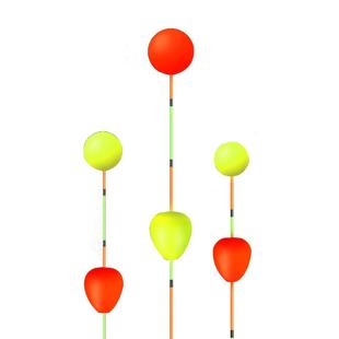 鱼漂醒目豆泡沫硅胶放大近视加粗荧光尾对碰浮珠对撞浮漂渔具