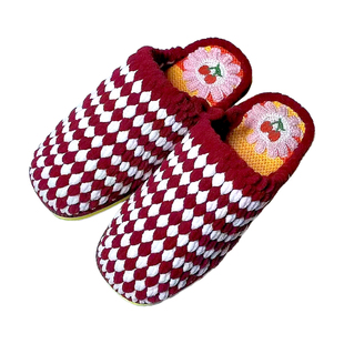 勾拖鞋毛线和鞋底全套材料包孺子牛毛线鞋底勾鞋毛线冰条粗毛线团