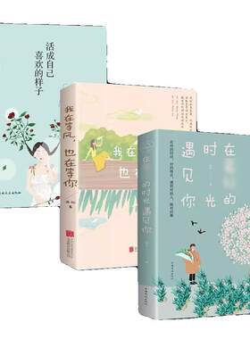言情小说3本 我在等风也在等你 在最好的时光遇见你 活成自己喜欢的样子愿世间一切美好属于你我像风走了我在等你青春校园暖心