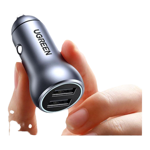 绿联车载充电器适用苹果16一拖二超级快充头汽车充点烟器转换插头