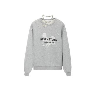 REVAN芮范设计师款可卸钻链花卉图案卫衣RL11002079