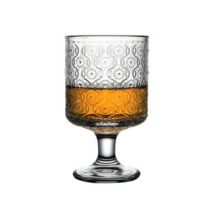 {海棠结满开 还思忆}初雪 海棠花高脚威士忌杯洋酒杯子烈酒杯中古