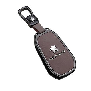 标致408钥匙套改装件508东风308专用2008车4008壳5008标志男女扣