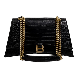 Clean Knоck包包女2026新款女包鳄鱼纹沙漏包质感链条单肩斜挎包