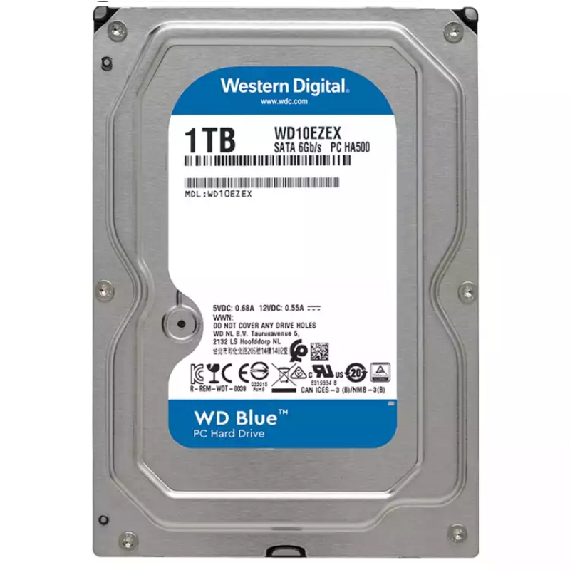 WD/西部数据蓝盘1T/2T/3T/4TB台式电脑机械硬盘3.5寸游戏装机sata