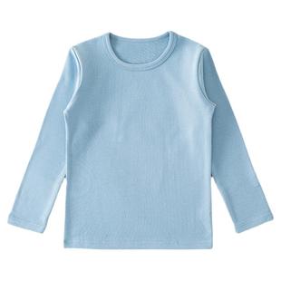 儿童纯棉打底衫半高领男孩男童秋衣全棉上衣女童长袖t恤秋冬宝宝