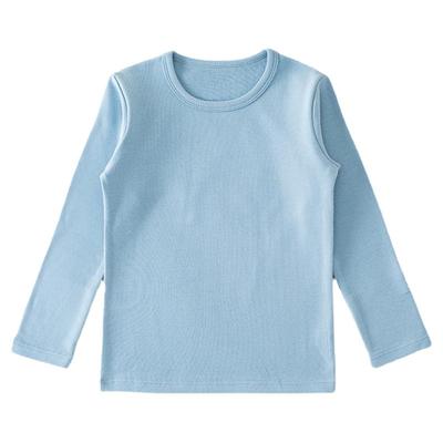 儿童纯棉打底衫半高领男孩男童秋衣全棉上衣女童长袖t恤秋冬宝宝