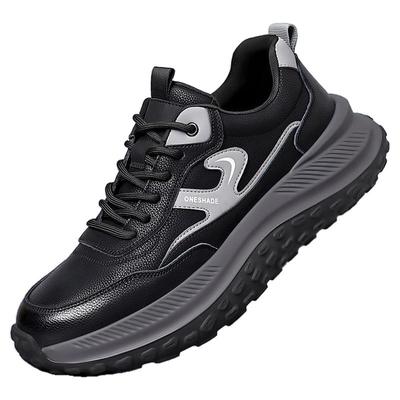 新款【真牛皮+减震厚软底】潮鞋