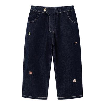 嫚熙童装牛仔裤春季儿童裤子2026新款休闲宽松婴儿百搭男女童长裤