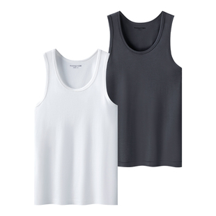 三枪背心男夏大码夏莱卡弹力新疆棉跨栏男士运动汗衫薄款青年背心