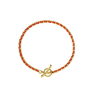 14k包金不掉色红绳手链女款redline法国小红绳黄金色手绳明星同款