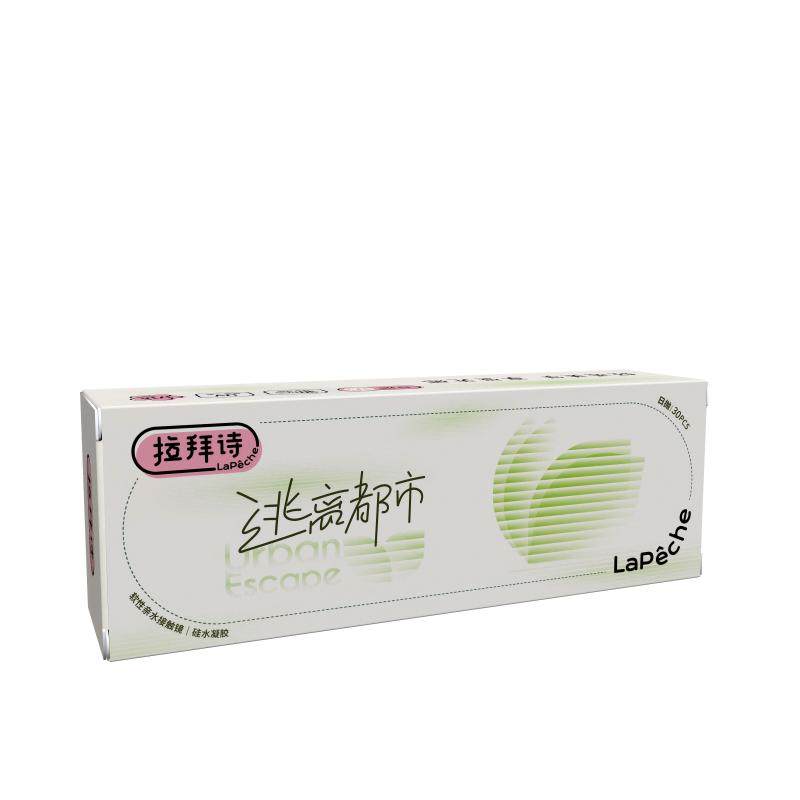 【阿里健康自营】拉拜诗逃离都市硅水凝胶日抛30片透明隐形眼镜